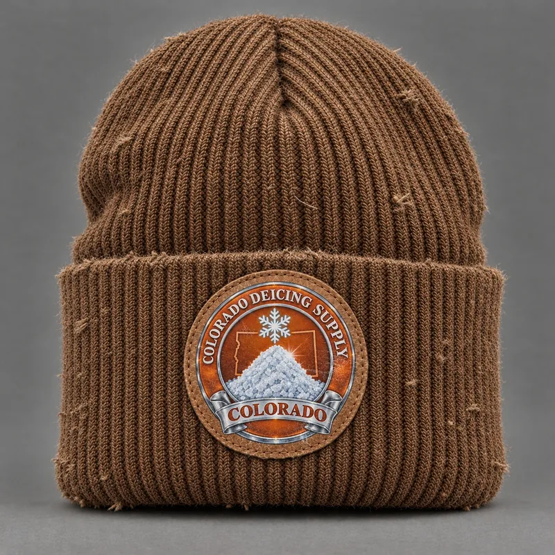 Colorado Deicing Supply beanie with state badge